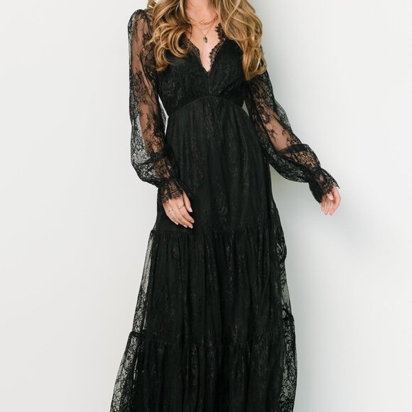 Baltic Born Dresses & Skirts - Baltic Born Gloria Lace Maxi Dress | Black Size LL